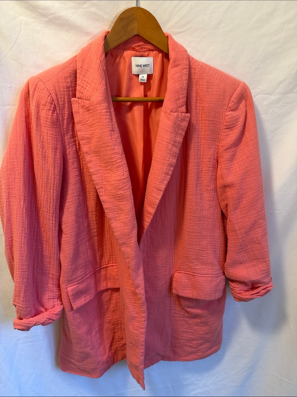Nine West Coral Blazer with Notch Lapel